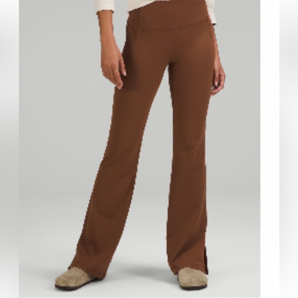 Lululemon groove high-rise spilt-hem flared pants